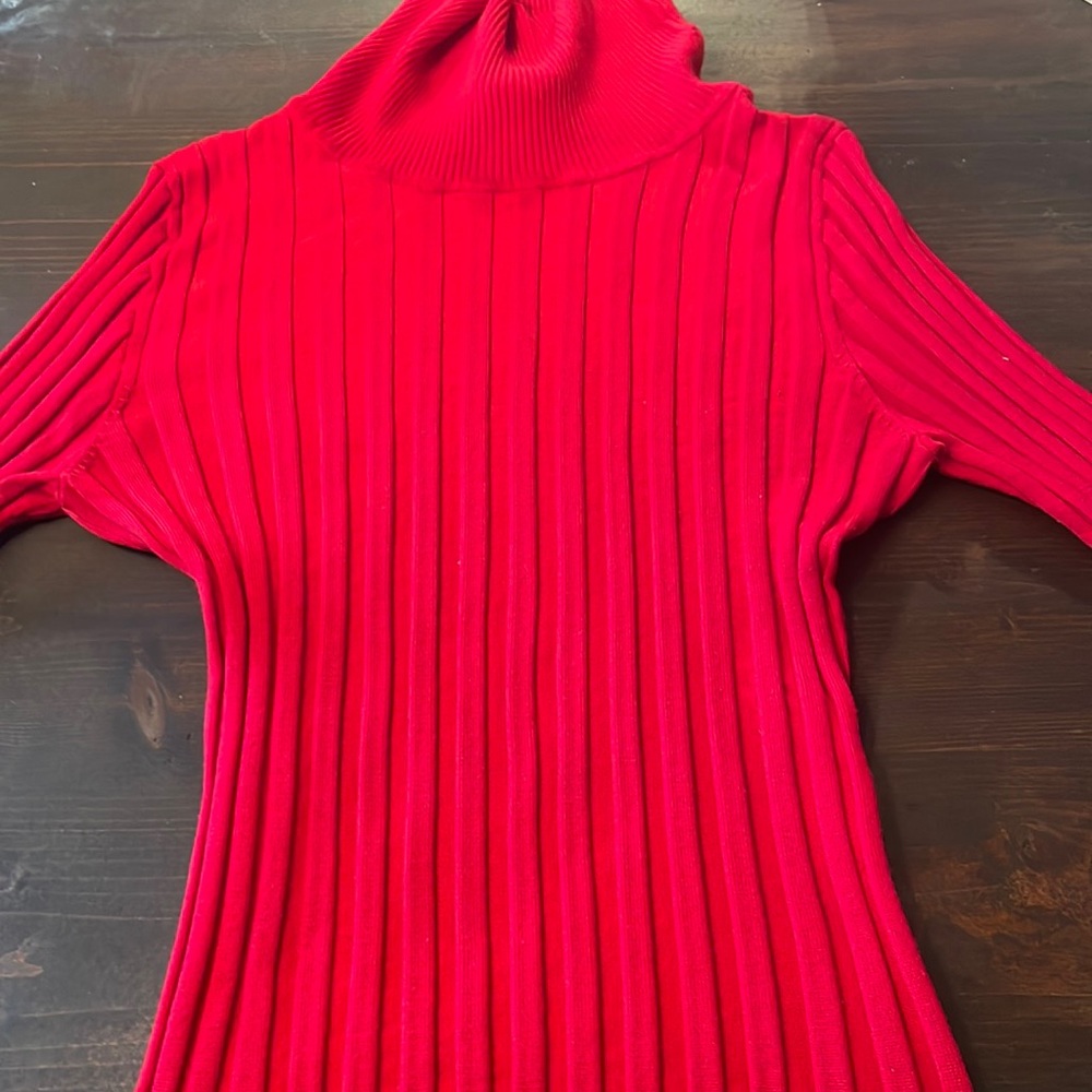 turtle neck extra large women’s rose red